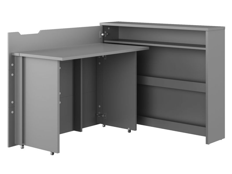 Biurko MIRJAN 24 Work Concept CW-01 lewe szary 1 szt.