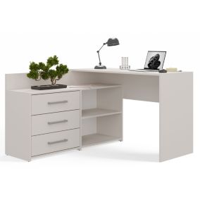Biurko narożne Topeshop Dany Kaszmir Beż 50x120x76 cm 1 szt.