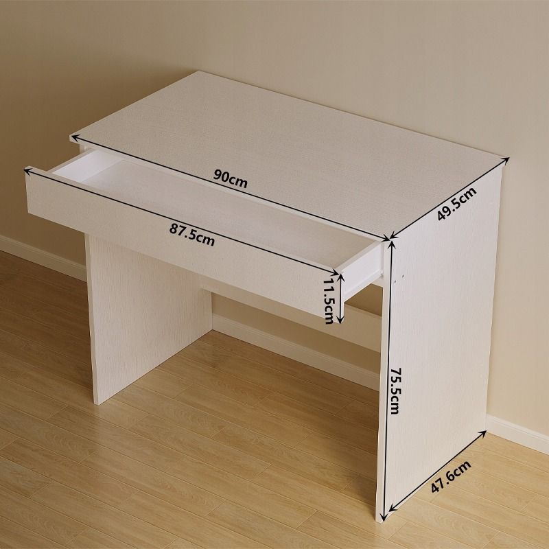 Biurko Rebiko komputerowe młodzieżowe białe stół z szufladą nowoczesny loft 90cm 1 szt.