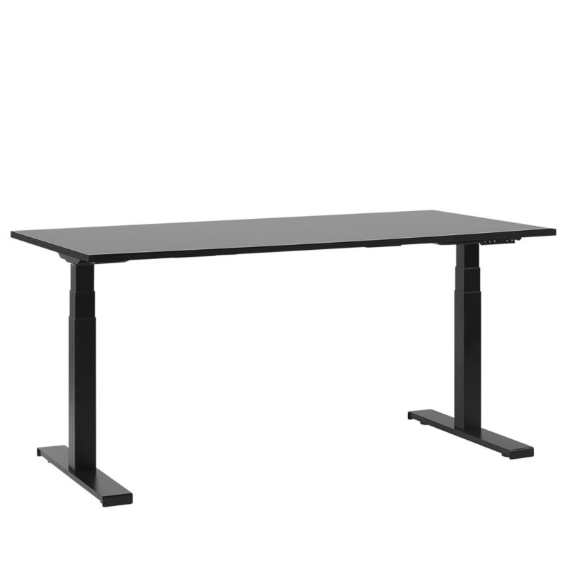 Biurko regulowane elektrycznie Destin ii 160 cm 72 cm Czarny 1 szt.