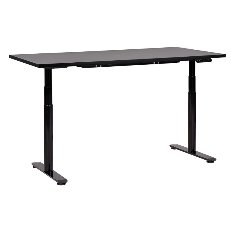 Biurko regulowane elektrycznie Destinas 160 cm 72 cm Czarny 1 szt.