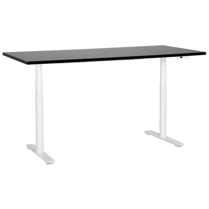 Biurko regulowane elektrycznie Destinas 180 cm 80 cm Czarny/ biały 1 szt.