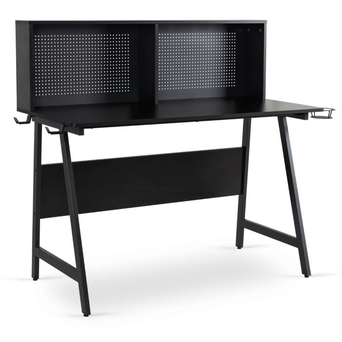 Biurko Roll Mebel Elite 138,5 cm Czarne  Gamingowe z Uchwytami 1 szt.