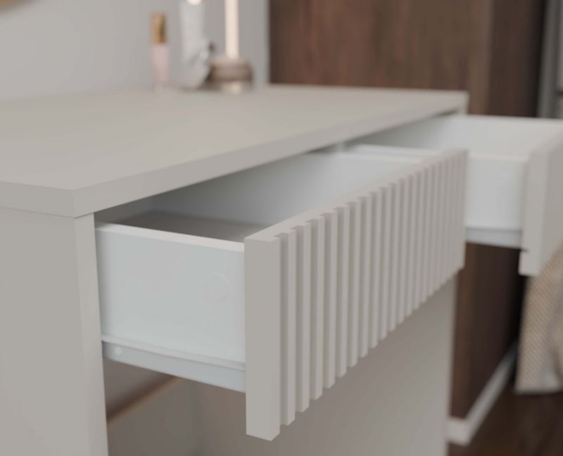 Biurko Topeshop MARINA 2S slim kaszmir 50x81x81 cm 1 szt.