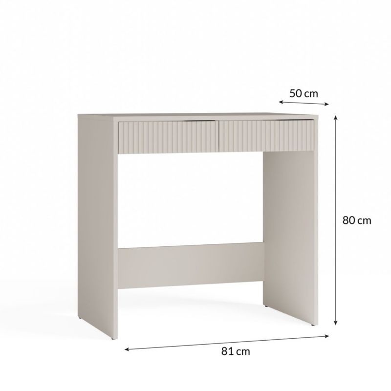Biurko Topeshop MARINA 2S slim kaszmir 50x81x81 cm 1 szt.