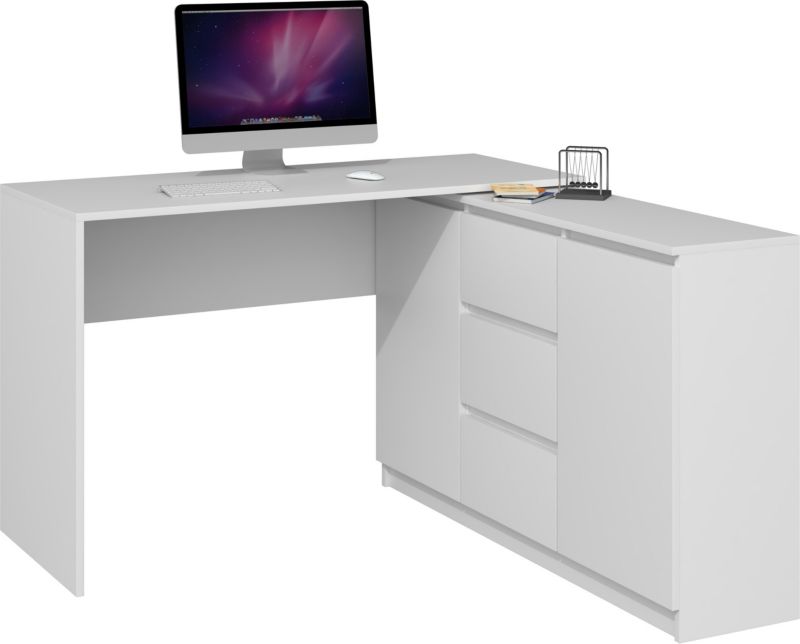 Biurko Topeshop Plus Biel Mat 50x120x76 cm 1 szt.