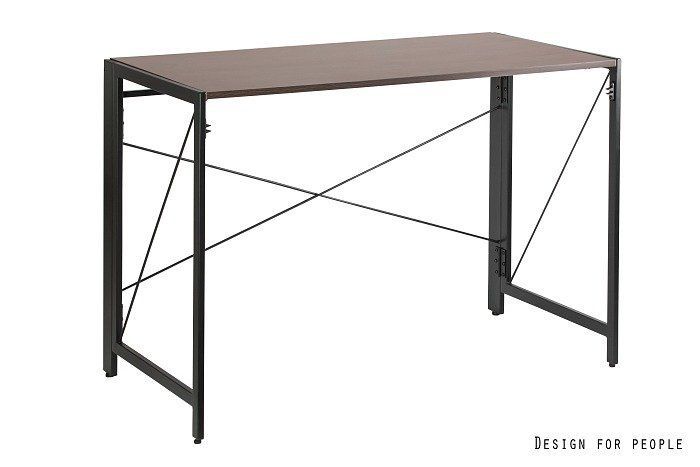 Biurko Unique składane QUICK orzech/czarny 1 szt