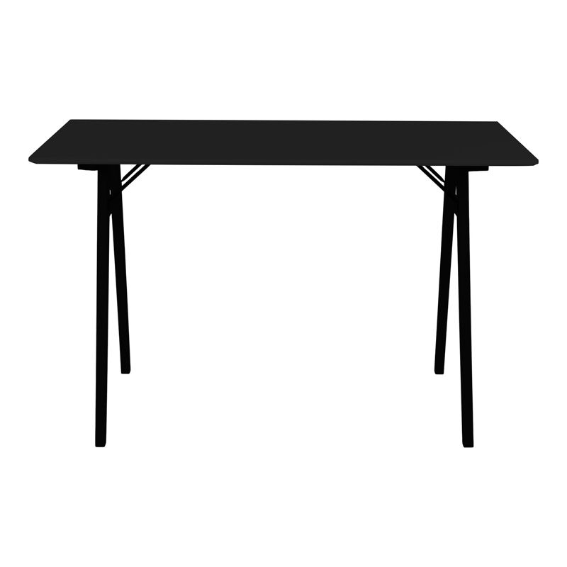 Biurko VOJENS INTESI biurko loftowe czarne drewniane 120 x 60 cm nowoczesne do pracy i biura 1 szt