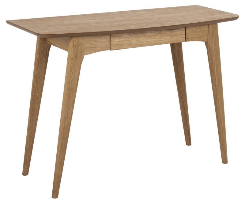 Biurko Woodstock ACTONA biurko skandynawskie dąb z szufladą do pracy i gabinetu 105 cm 1 szt.