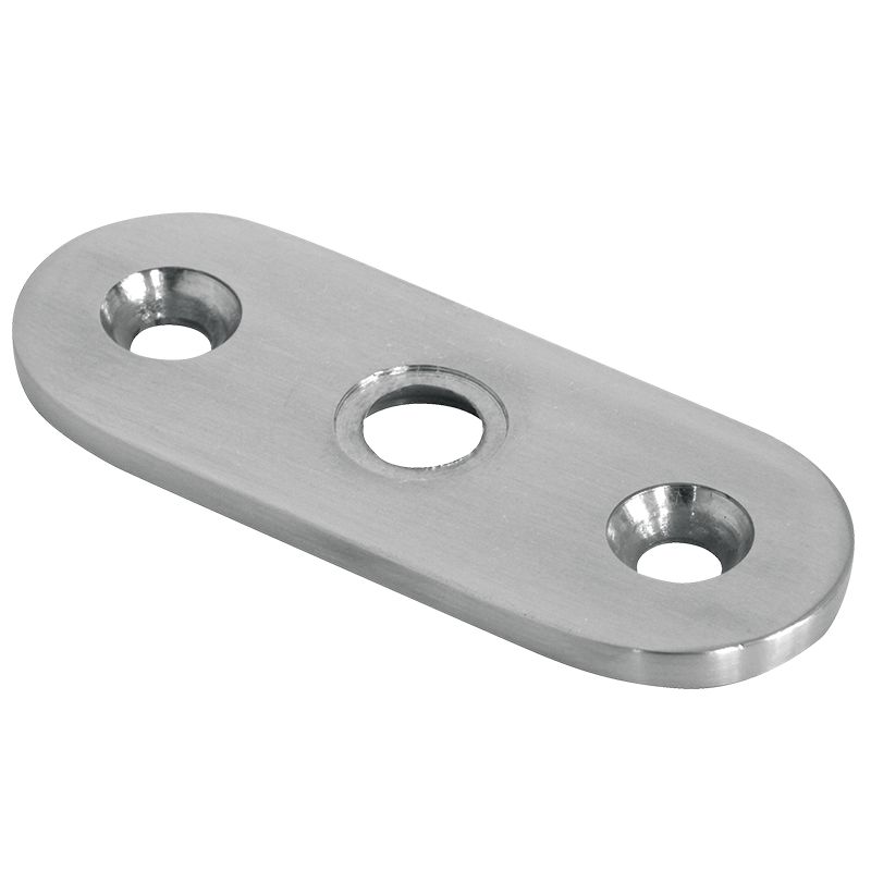 Blaszka montażowa poręczy PINOX płaska 64x24x4 mm - stal nierdzewna (Satyna) 1 szt.
