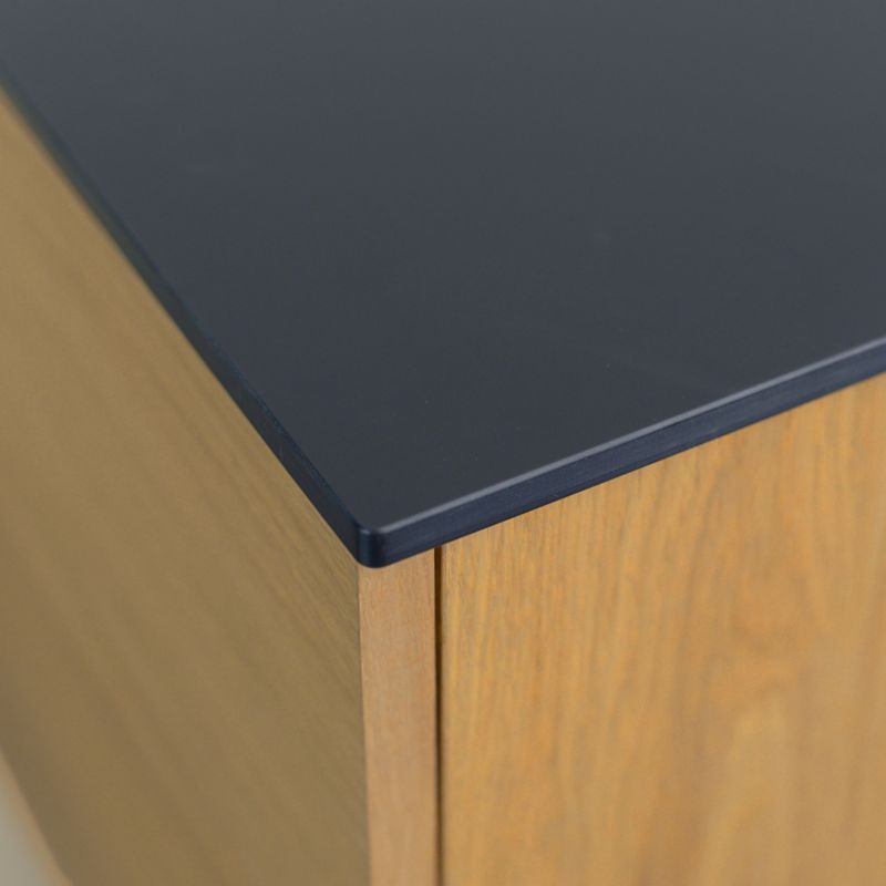 Blat do wyspy kuchennej HPL 200x95cm Black Mat 0190AF 1szt.
