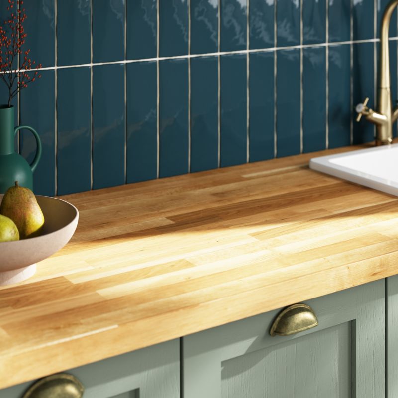 Blat drewniany GoodHome Hinita 4 x 62 x 300 cm dąb