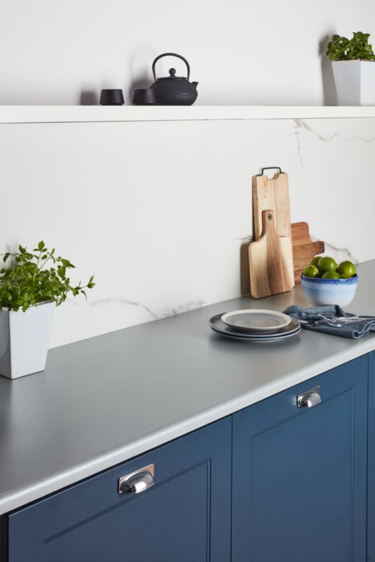Blat laminowany Biuro Styl 2,8 x 60 x 305 cm aluminium