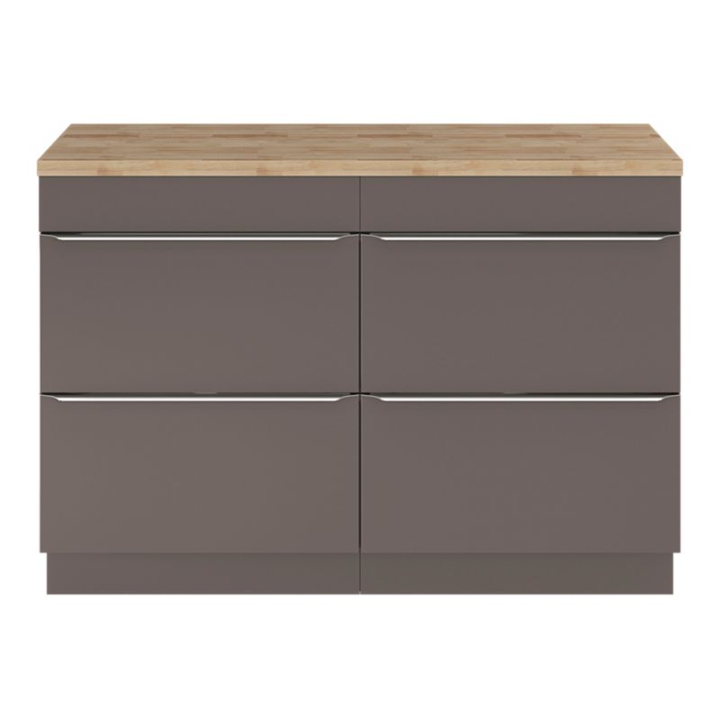 Blat łazienkowy GoodHome Hartland 120,5 cm lity dąb olejowany