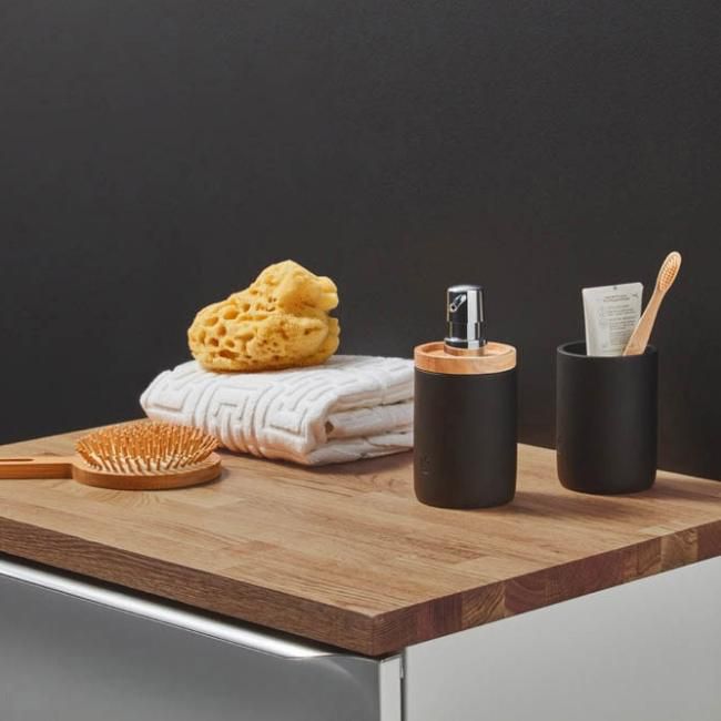 Blat łazienkowy GoodHome Hartland 120,5 cm lity dąb olejowany