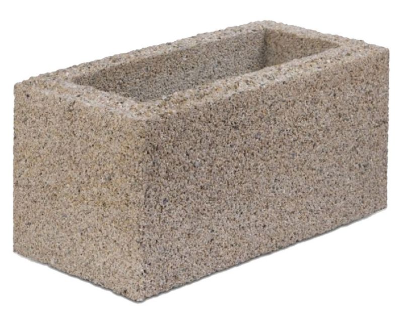 Bloczek betonowy Joniec Casto 20 x 40 x 20 cm kremowy