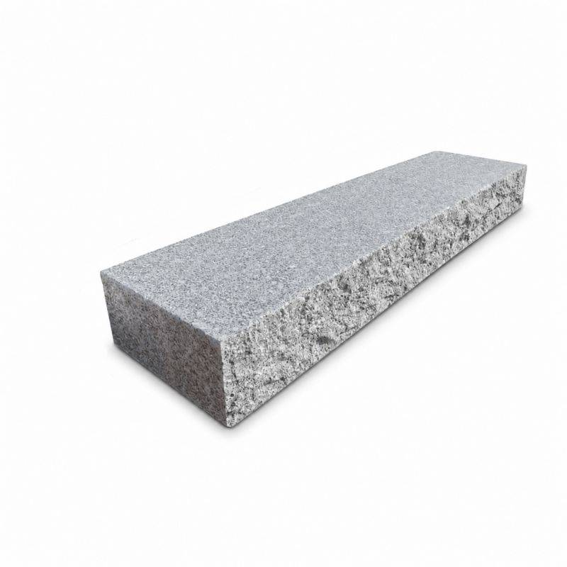 Blok Schodowy Granitowy Tiles G602 Płomieniowany z Łupanym Frontem 135x35x15 cm 1 szt.