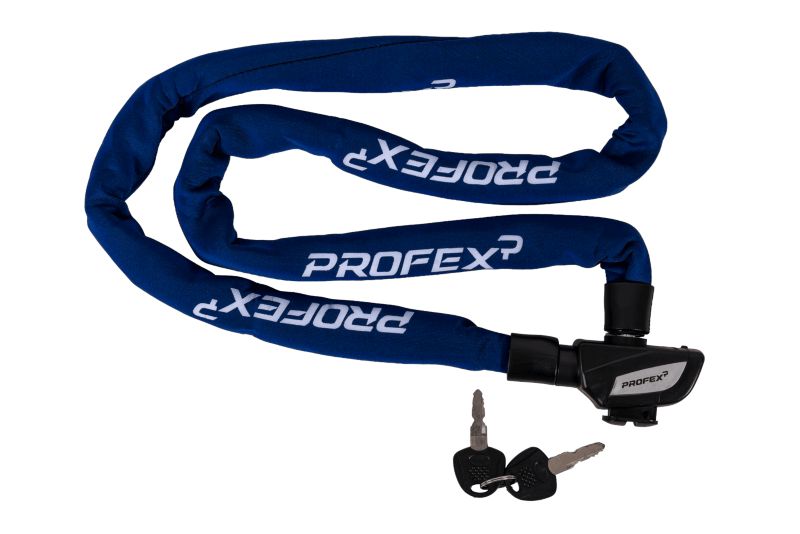 Blokada rowerowa łańcuchowa PROFEX 81659 Neo 130 cm z zamkiem i 2 kluczami 1 szt.