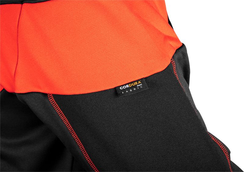 Bluza NEO TOOLS M4K Garage z kapturem, czarno-czerwona, rozmiar XXXL 1 szt.