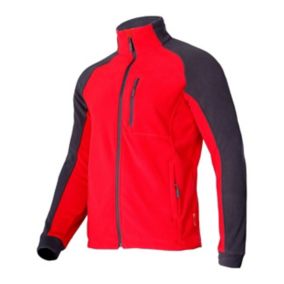 Bluza polarowa Lahti Pro czerwono-szara XL