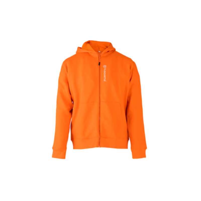 Bluza z kapturem Husqvarna rozpinana z odblaskowym nadrukiem pomarańczowa rozmiar L 1 szt.