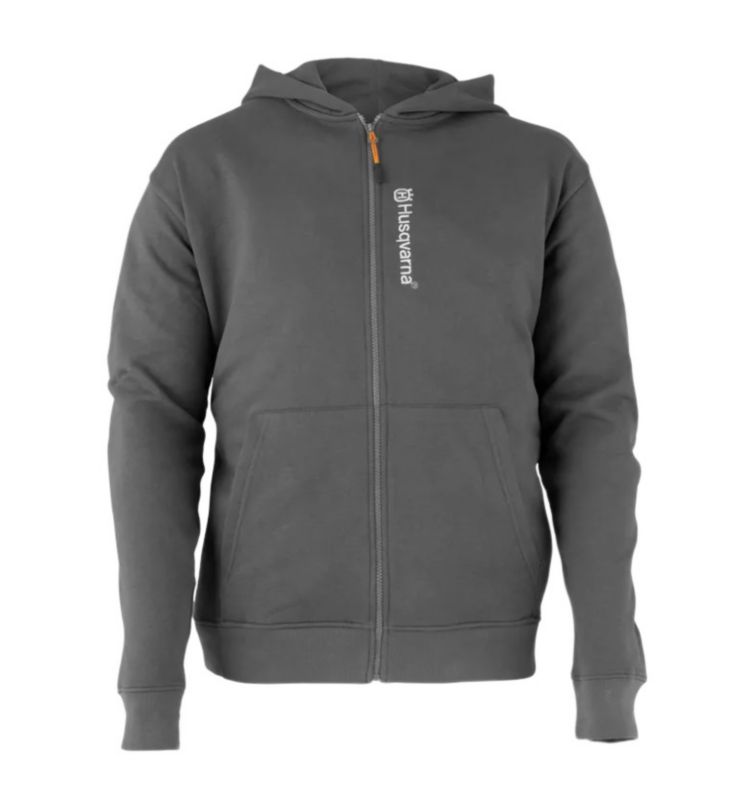 Bluza z kapturem Husqvarna zapinana na zamek szara XXL 1 szt.
