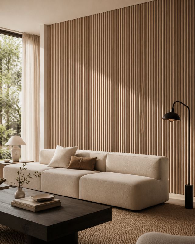 Boazeria nowoczesna HARMONY Dąb Storsund MDF Maxstone 270x20cm 1szt.