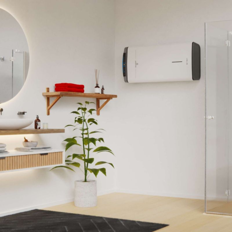 Bojler Elektryczny Płaski Ariston Velis Dune Wifi 100 EU Podgrzewacz Wody 80L 1.5 kW 1 szt.