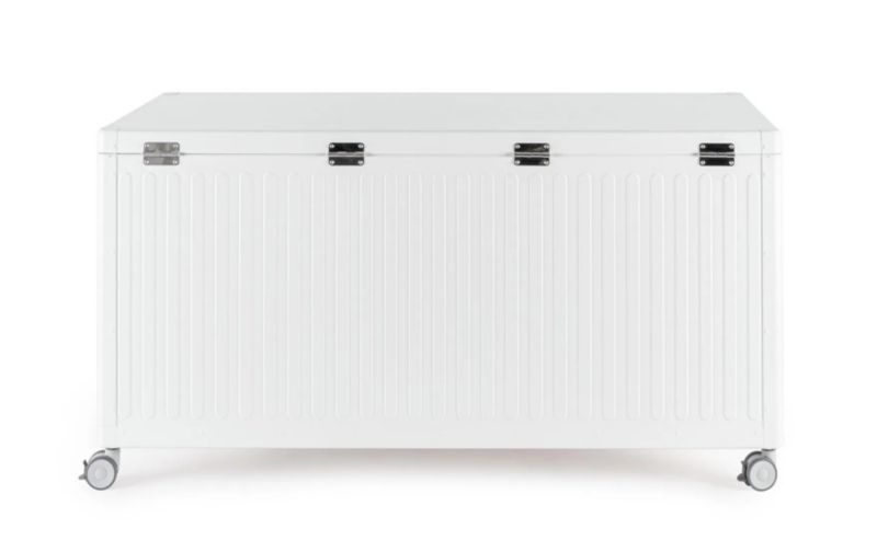 Bolzano Roma Skrzynia na taras 164,8x72 biała aluminium 1 szt.