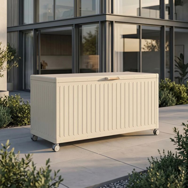 Bolzano Roma Skrzynia na taras 164,8x72 biała aluminium 1 szt.