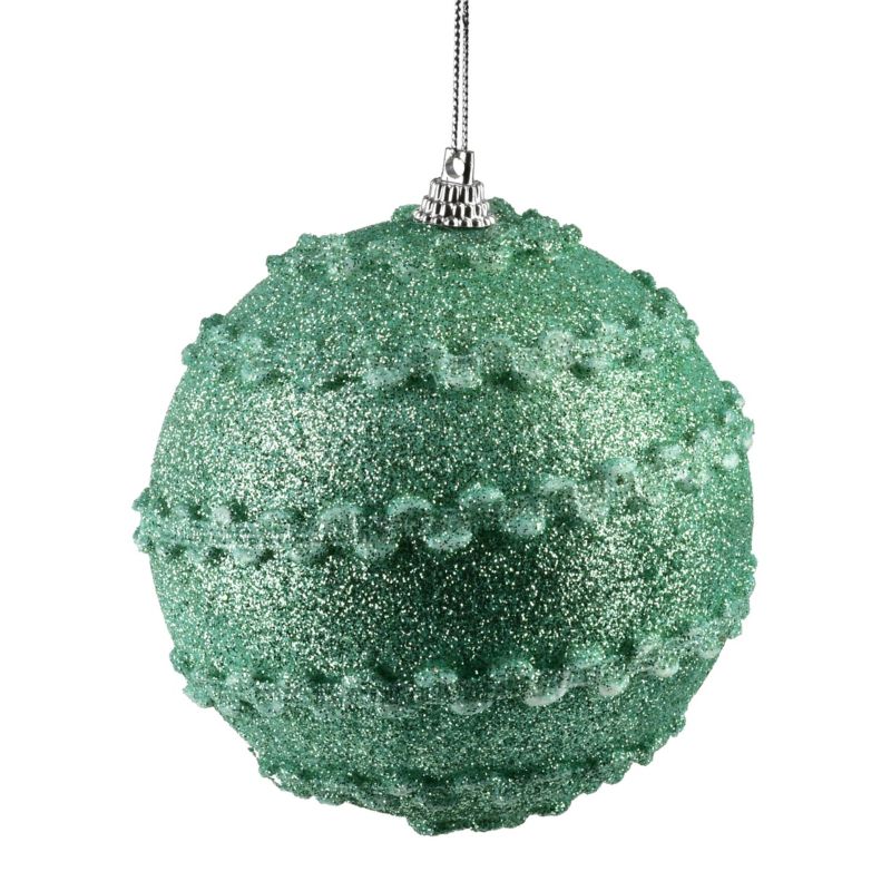 Bombka styropianowa Mondex Santa Lila 10cm wielokolorowa 1szt
