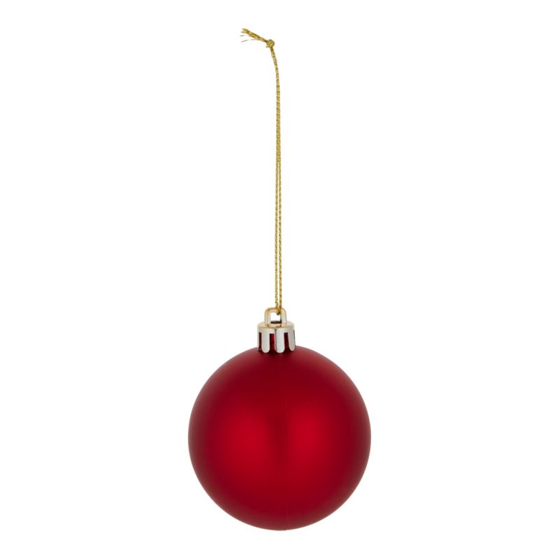 Bombki 6 cm czerwone 10 szt.