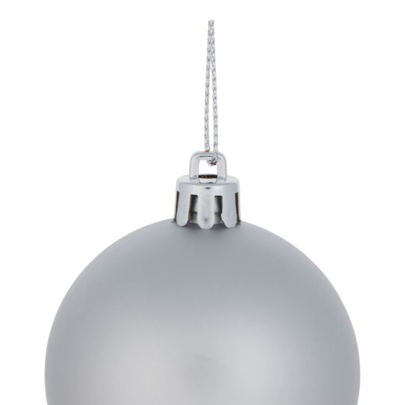 Bombki 6 cm srebrne 10 szt.