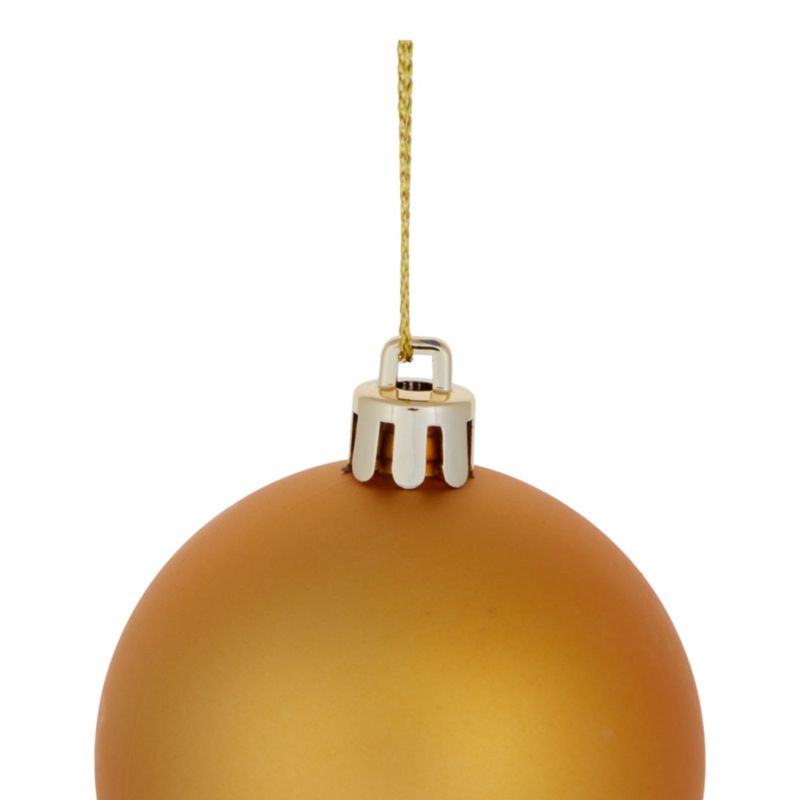 Bombki 6 cm złote 10 szt.