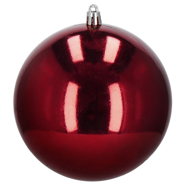 Bombki choinkowe Springos 13 cm półmatowe, połyskujące czerwone 6 szt.