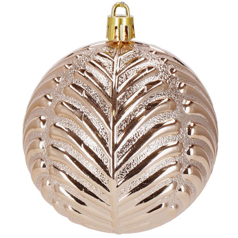 Bombki choinkowe Springos, zawieszki na choinkę ozdoby świąteczne rose gold 33 szt.