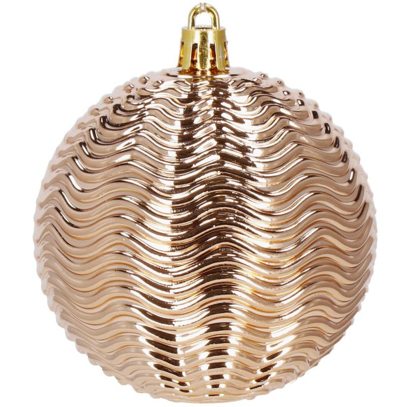 Bombki choinkowe Springos, zawieszki na choinkę ozdoby świąteczne rose gold 33 szt.