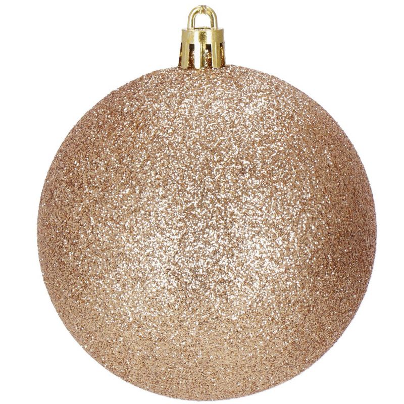 Bombki choinkowe Springos, zawieszki na choinkę ozdoby świąteczne rose gold 33 szt.