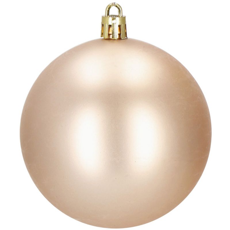 Bombki choinkowe Springos, zawieszki na choinkę ozdoby świąteczne rose gold 33 szt.
