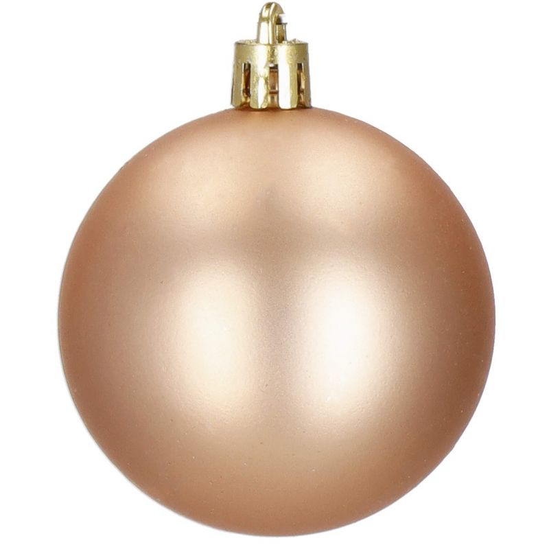 Bombki choinkowe Springos, zawieszki rose gold na choinkę z gwiazdą, ozdoby świąteczne 33 szt.