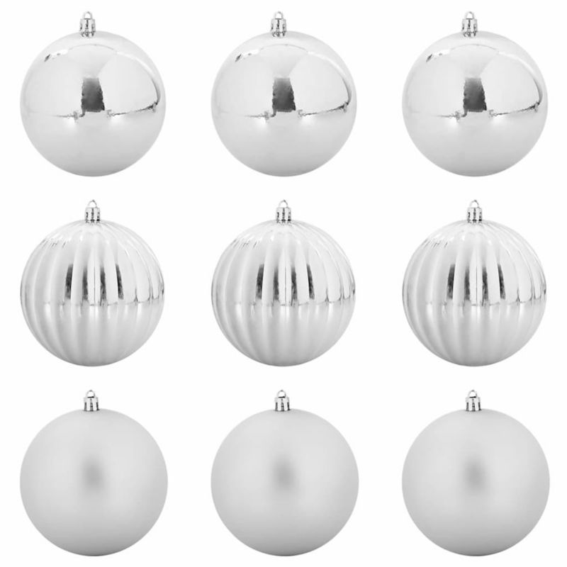 Bombki Choinkowe WaszeMeble Srebrne WM-42018874 9 szt.