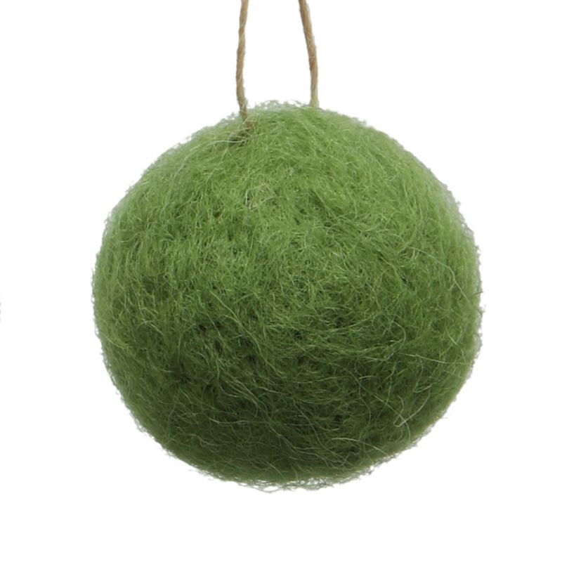 Bombki wełniane 9 szt. Wayered Greens