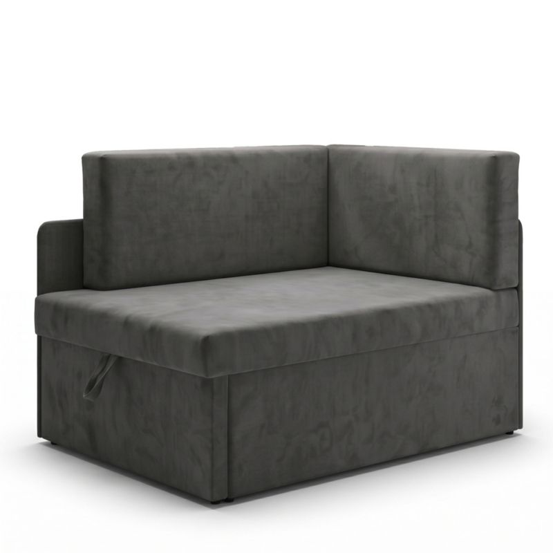 Bonni Sofa Milavo rozkładana dziecięca z funkcją spania grafitowa 1 szt.