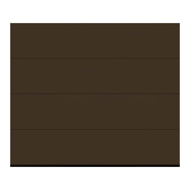 Brama garażowa segmentowa 2500 x 2125 mm brąz L z napędem Isomatic