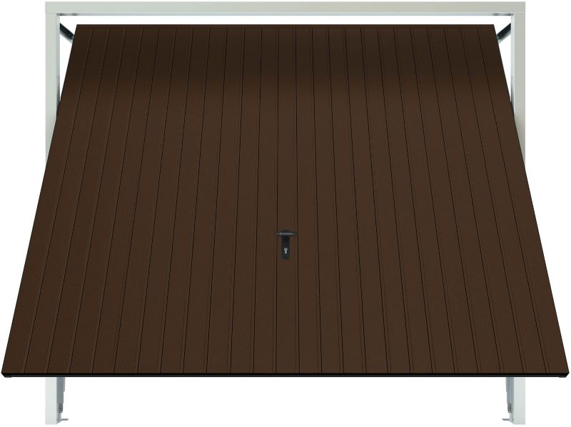 Brama garażowa uchylna 2375 x 2125 mm brązowa