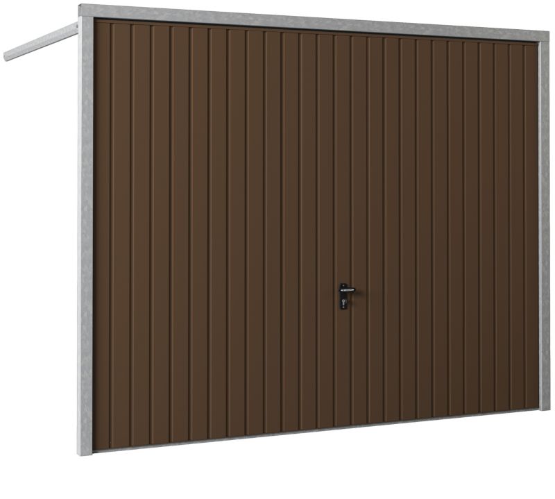 Brama garażowa uchylna 2500 x 2000 mm brązowa