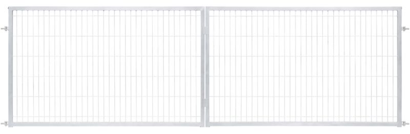 Brama panelowa Polbram Steel Group 2D 400 x 120 cm oczko 5 x 20 cm ocynk