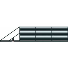 Brama przesuwna Lara 2 z automatem 500 x 154 cm lewa