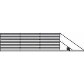 Brama przesuwna Lara z automatem 500 x 154 cm prawa