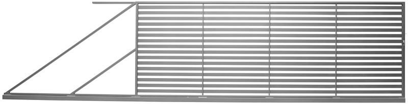 Brama przesuwna Polbram Steel Group Brava 400 x 150 cm lewa